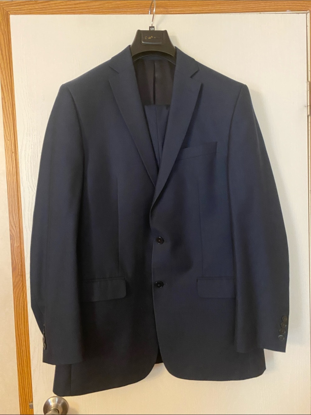 Calvin Klein Men's Classic Navy Two-Button Blazer 40L and Pants 32x32